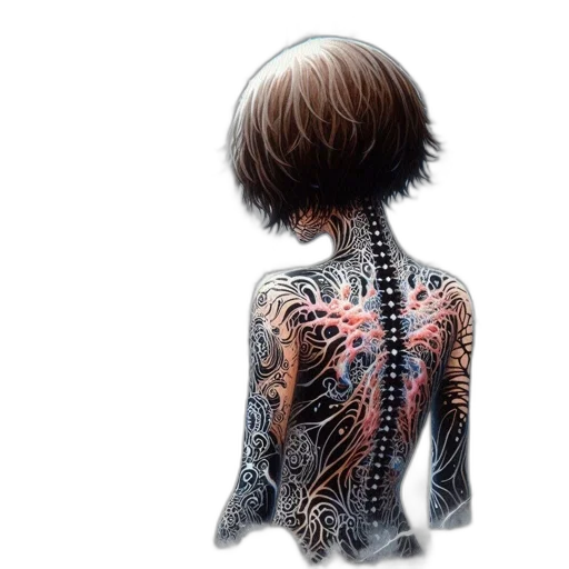 hair, dress, robot, jacket transparent PNG cut-out