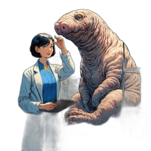 creature, animal, staff, concept art transparent PNG cut-out