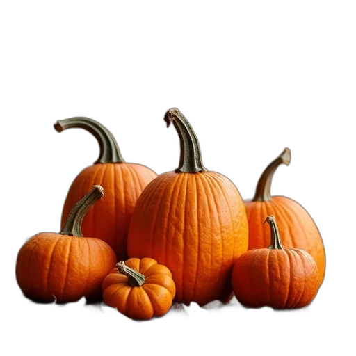 food, photorealistic, 3d render, pumpkins transparent PNG cut-out