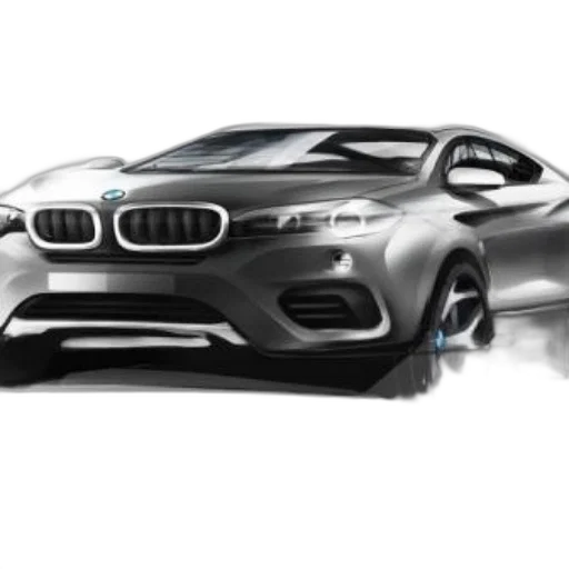car, pencil sketch, photorealistic, 3d render transparent PNG cut-out