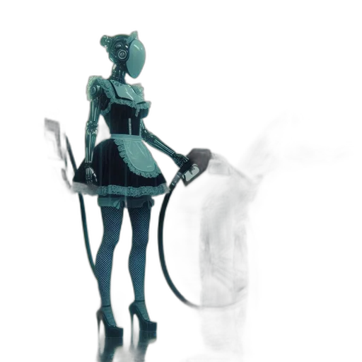 dress, robot, staff, mask transparent PNG cut-out