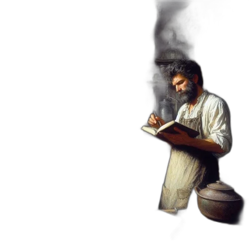 staff, food, concept art, photorealistic transparent PNG cut-out