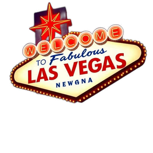 welcome, las, vegas, casino transparent PNG cut-out