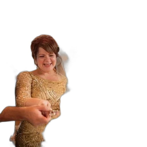 dress, staff, jewelry, weapon transparent PNG cut-out