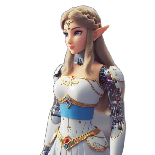 dress, staff, crown, face transparent PNG cut-out