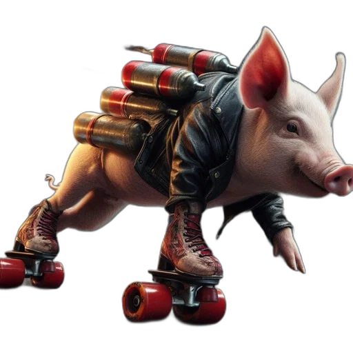 animal, weapon, concept art, 3d render transparent PNG cut-out