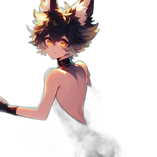 mask, creature, staff, dress transparent PNG cut-out