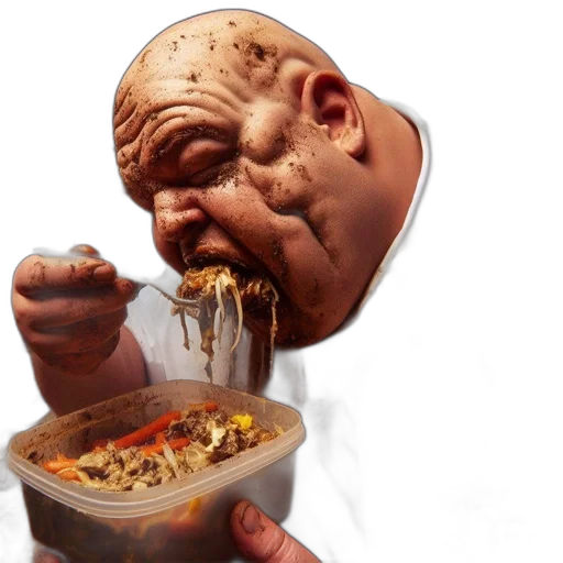 food, mask, face, creature transparent PNG cut-out
