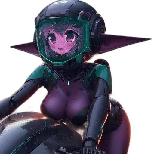 robot, mask, weapon, creature transparent PNG cut-out