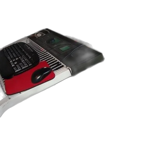 3d render, computer, setup, keyboard transparent PNG cut-out