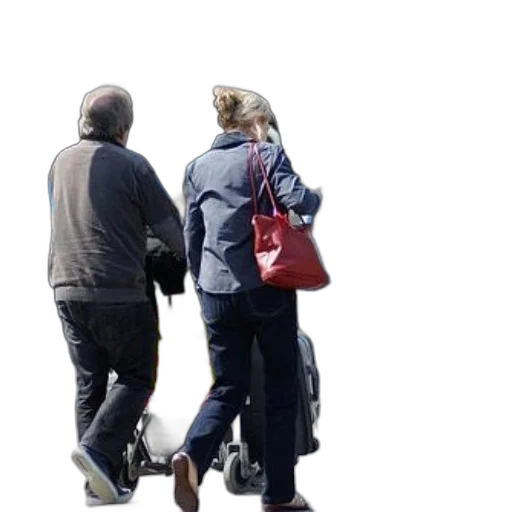jacket, staff, 3d render, two transparent PNG cut-out