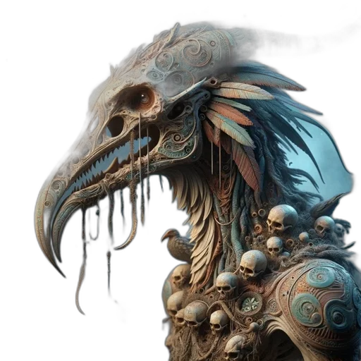 dragon, mask, face, creature transparent PNG cut-out