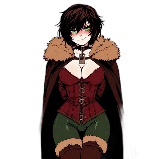 jacket, dress, mask, staff transparent PNG cut-out