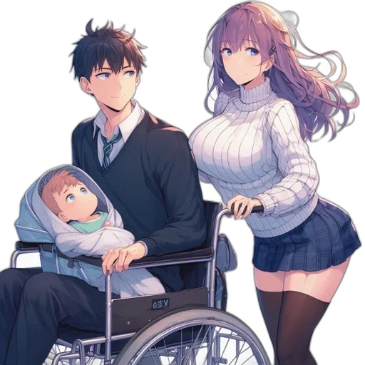 dress, umbrella, robot, anime transparent PNG cut-out