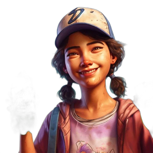 face, hat, concept art, photorealistic transparent PNG cut-out