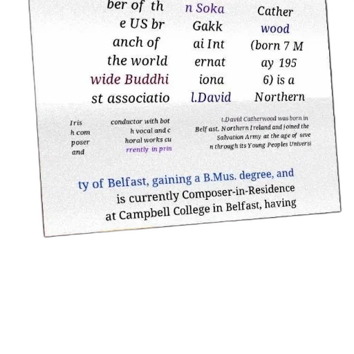 poster, david, catherwood, northern transparent PNG cut-out