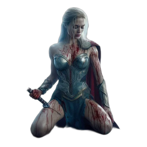 dress, concept art, comic book art, fantasy art transparent PNG cut-out
