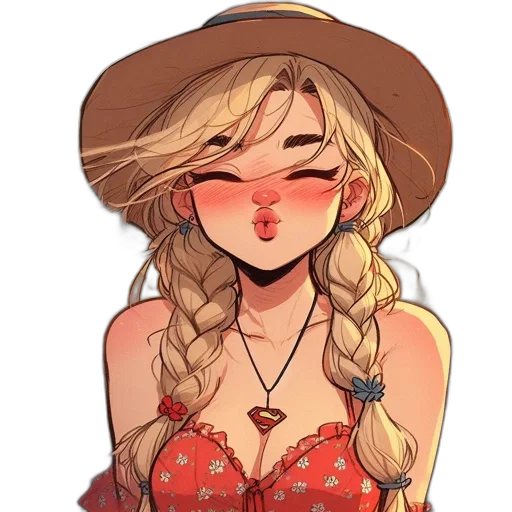 hat, dress, cartoon, pixel art transparent PNG cut-out
