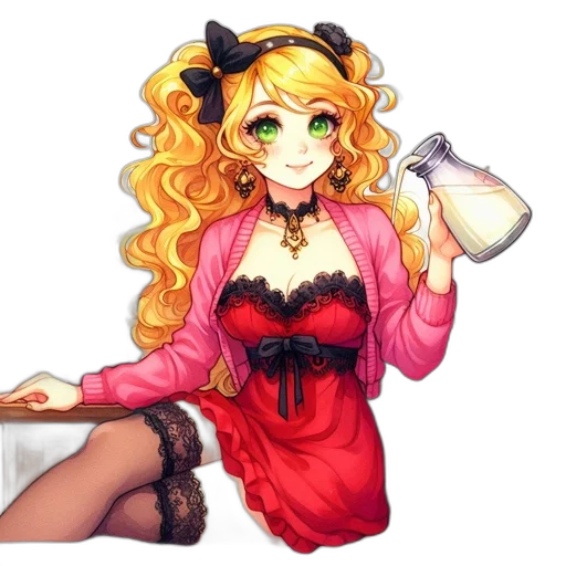staff, dress, crown, weapon transparent PNG cut-out
