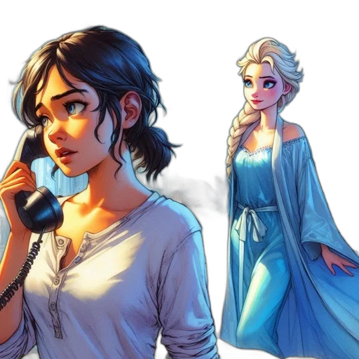 dress, concept art, comic book art, fantasy art transparent PNG cut-out