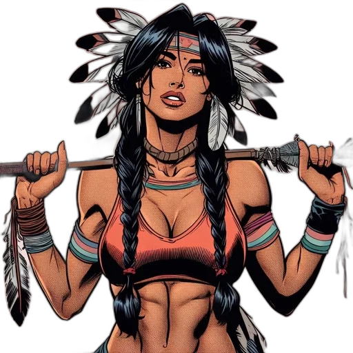 comic book art, concept art, fantasy art, cartoon transparent PNG cut-out