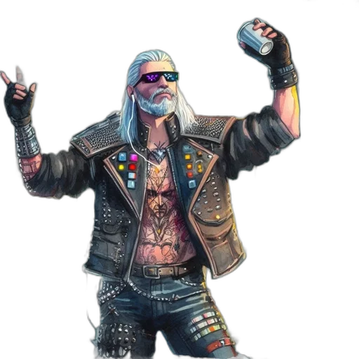 jacket, concept art, cyberpunk, photorealistic transparent PNG cut-out