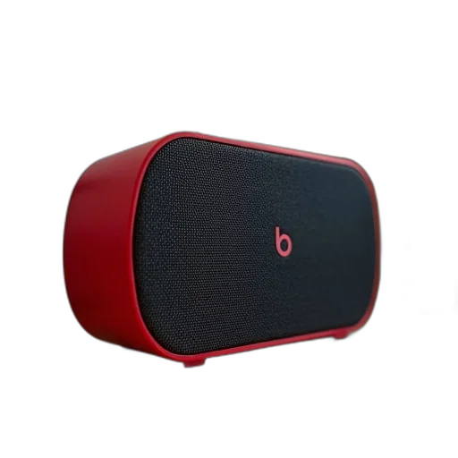 3d render, red, beatstation, bluetooth transparent PNG cut-out