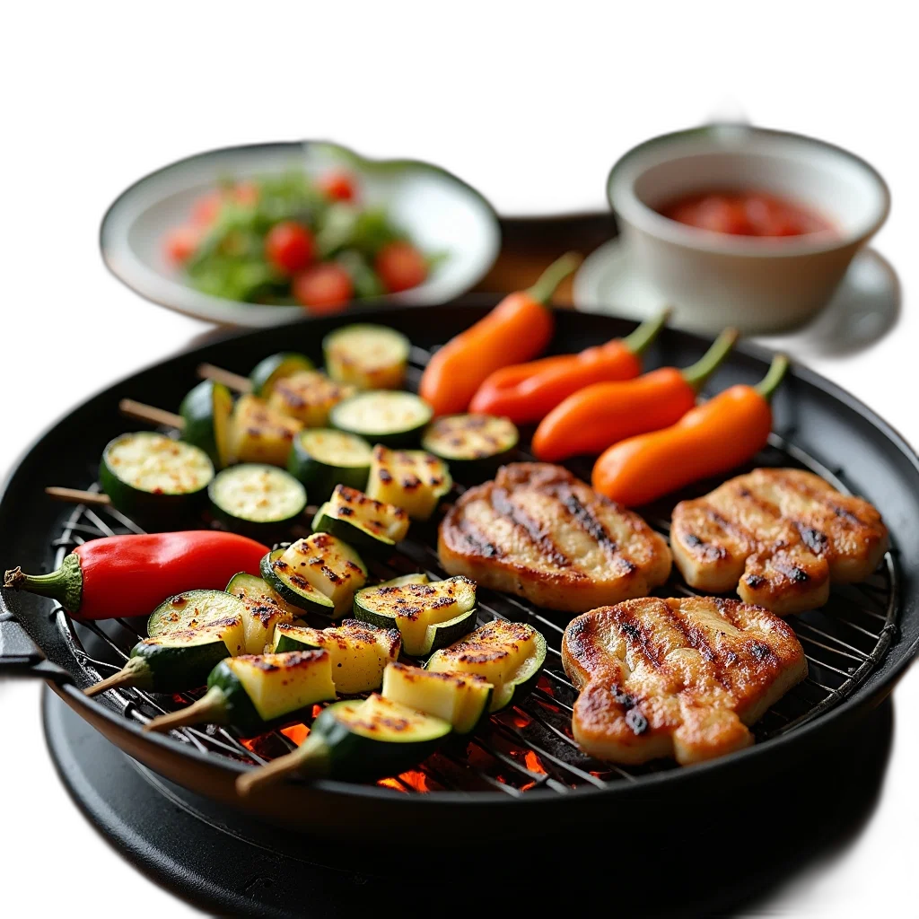 food, 3d render, photorealistic, variety transparent PNG cut-out