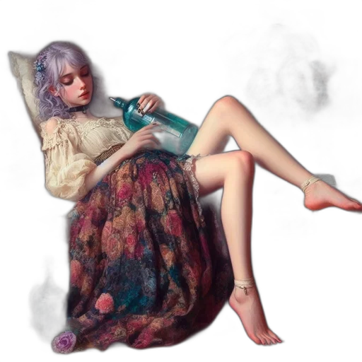 dress, fantasy art, photorealistic, concept art transparent PNG cut-out