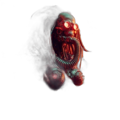 creature, mask, robot, face transparent PNG cut-out