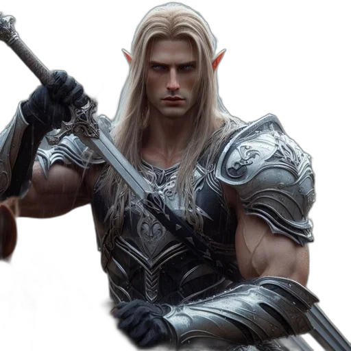 sword, weapon, staff, hair transparent PNG cut-out