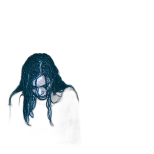 creature, mask, hair, face transparent PNG cut-out