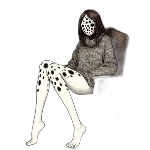 mask, creature, jacket, dress transparent PNG cut-out