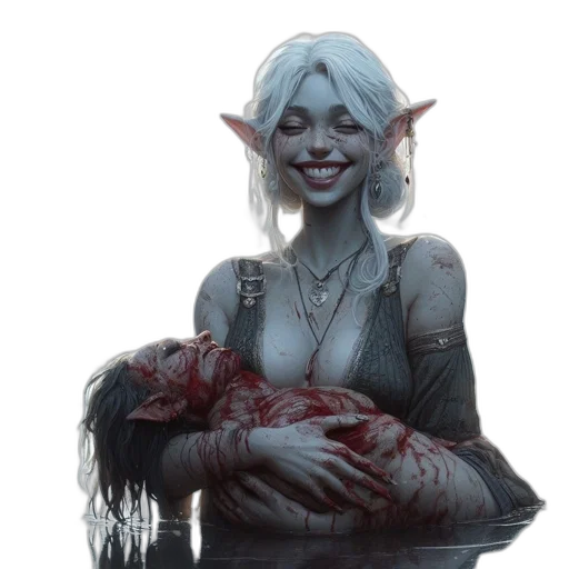 creature, face, concept art, fantasy art transparent PNG cut-out