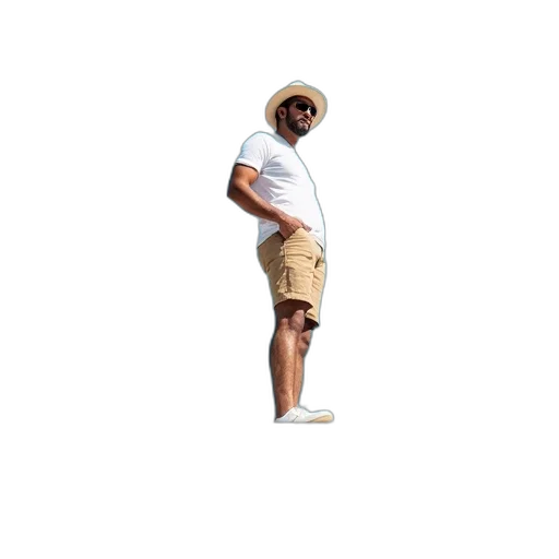 hat, staff, shoes, jacket transparent PNG cut-out