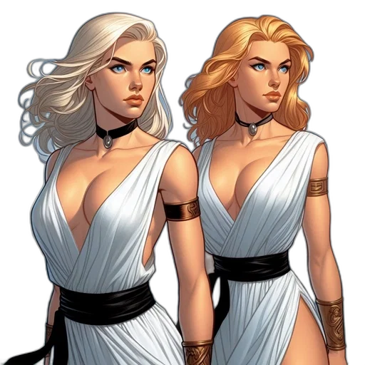 comic book art, concept art, fantasy art, cartoon transparent PNG cut-out