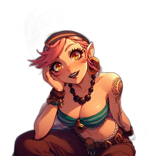 staff, jewelry, face, creature transparent PNG cut-out