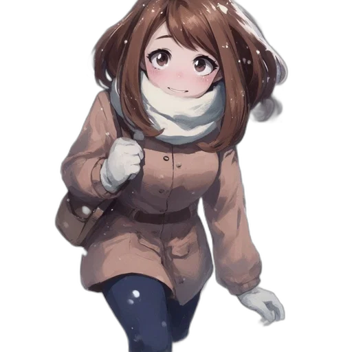 jacket, creature, staff, face transparent PNG cut-out