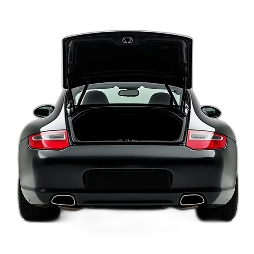 car, 3d render, photorealistic, rear transparent PNG cut-out