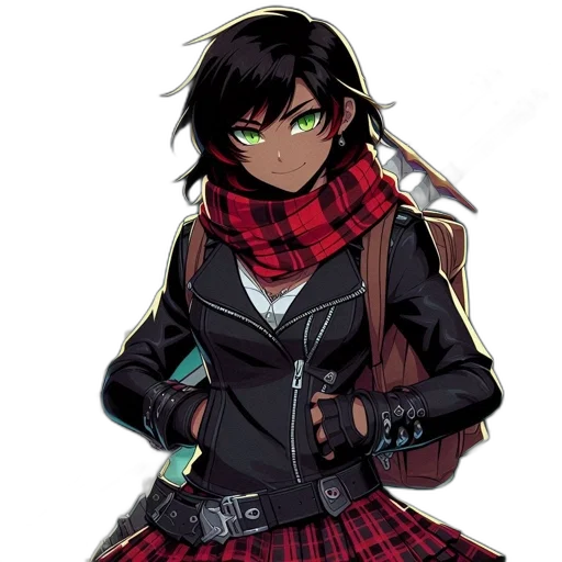 jacket, weapon, concept art, cyberpunk transparent PNG cut-out