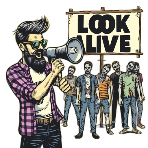 concept art, comic book art, cartoon, cyberpunk transparent PNG cut-out