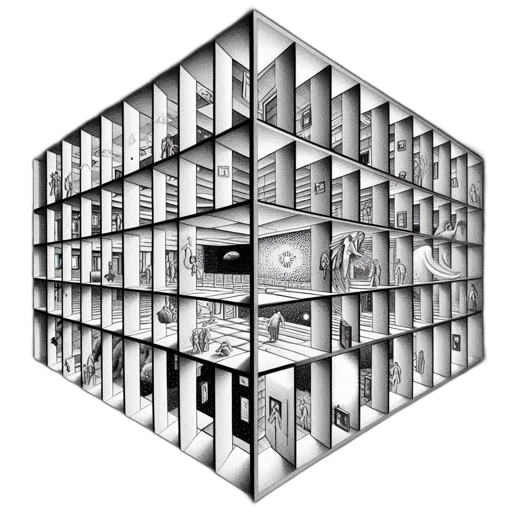 building, furniture, 3d render, concept art transparent PNG cut-out