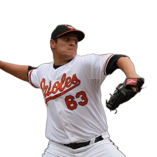 baseball, player, wearing, orioles transparent PNG cut-out