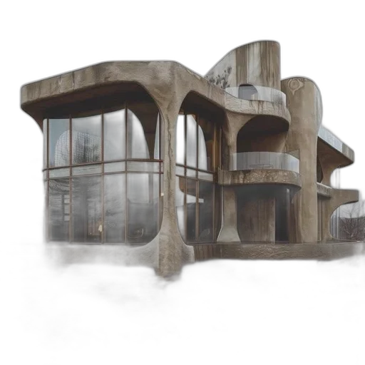 building, furniture, concept art, 3d render transparent PNG cut-out