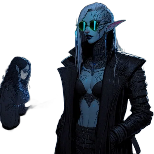 mask, jacket, creature, concept art transparent PNG cut-out