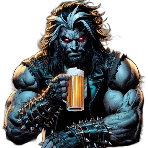 comic book art, concept art, fantasy art, portrays transparent PNG cut-out
