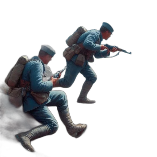 weapon, jacket, staff, concept art transparent PNG cut-out