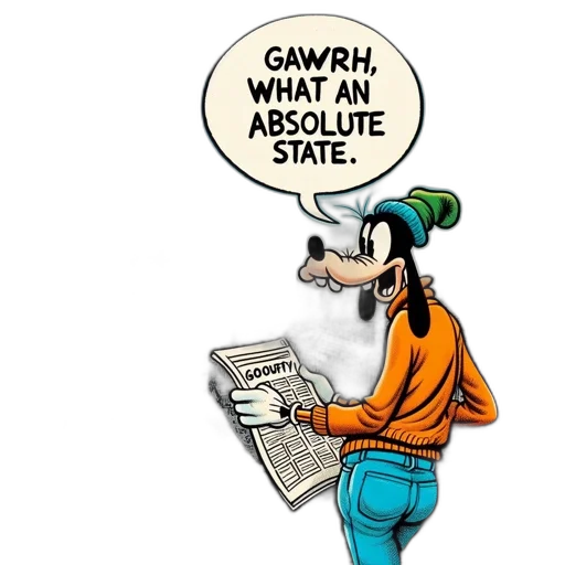 hat, comic book art, cartoon, goofy transparent PNG cut-out