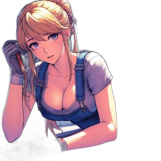 weapon, staff, dress, robot transparent PNG cut-out
