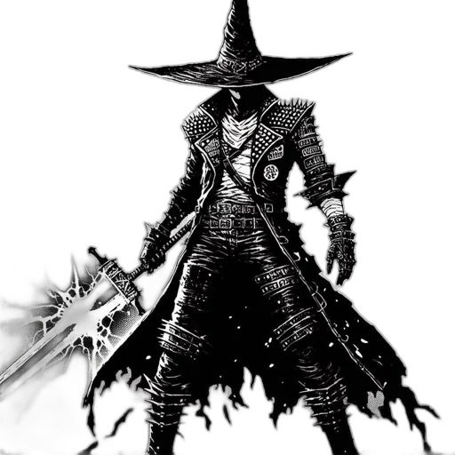 staff, sword, hat, weapon transparent PNG cut-out